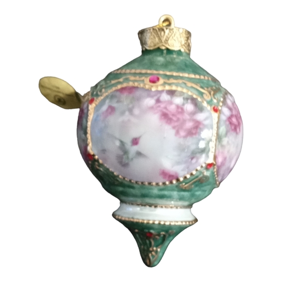 Anna's Hummingbird Christmas Ornament Bradford Exchange Lena Liu 1998 Bird Flora - Picture 2 of 12